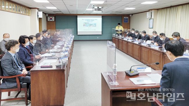 목포시 자연재해저감 종합계획 수립 용역 중간보고회 개최.