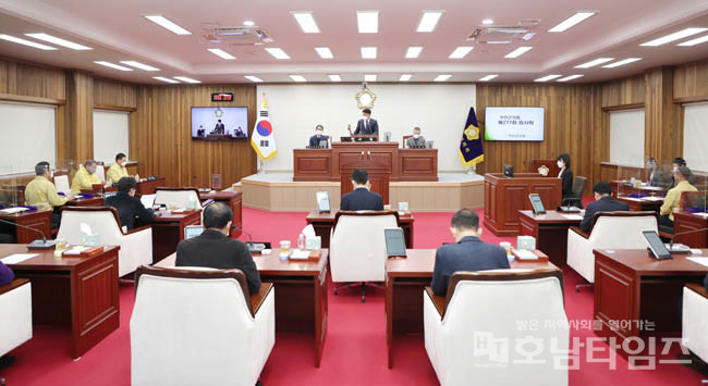 무안군의회, 2022년 첫 임시회 개최.