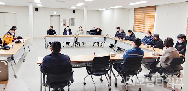 여수소방서 학동119안전센터, 화양농공단지 화재안전 간담회 개최.