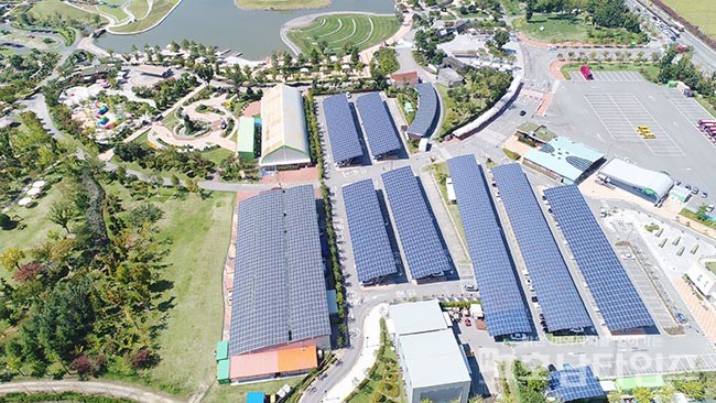 태양광발전 건의 관련 순천만국제정원박람회 태양광 발전시설.