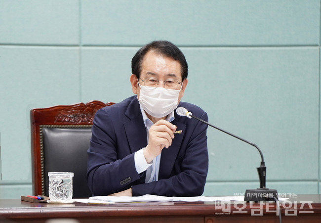 김종식 목포시장이 2021년 시정 운영 밑그림을 마련했다.