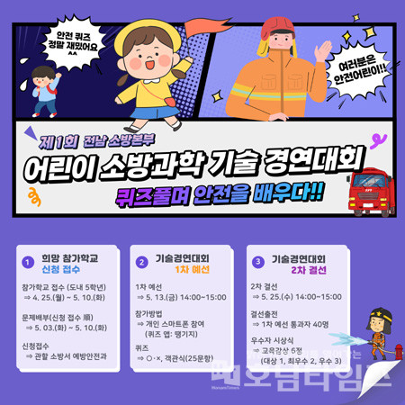 신안소방서, 제1회 어린이 소방·과학기술 경연대회 개최.